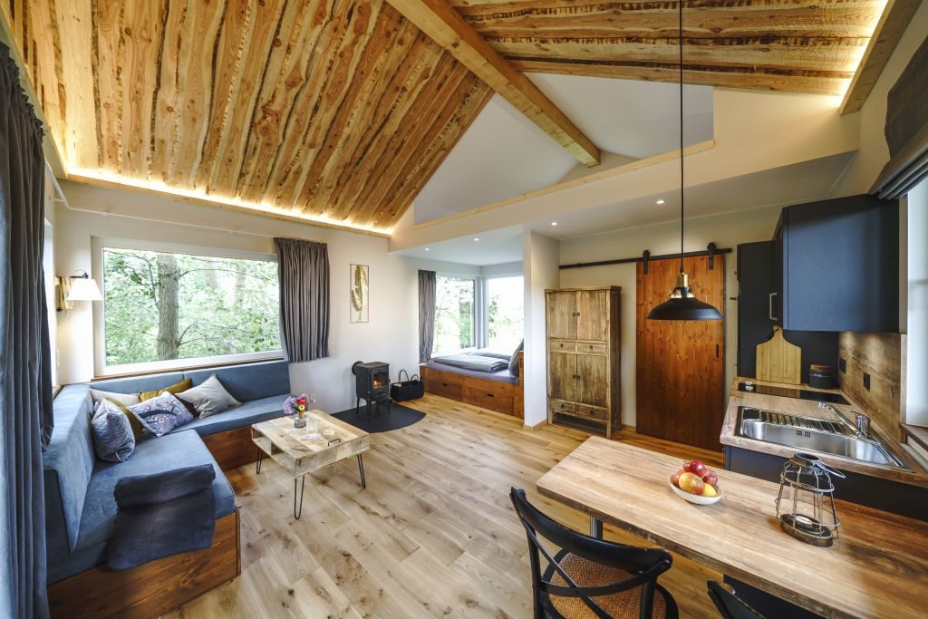 Baumhaus mieten in der Innenansicht